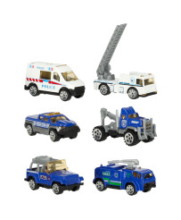 Transporter truck TIR launcher + metal cars police