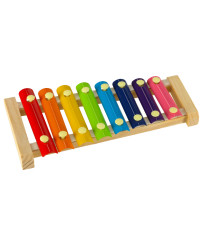 Colorful educational wooden dulcimer