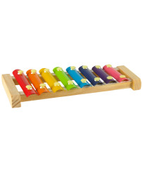 Colorful educational wooden dulcimer