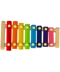 Colorful educational wooden dulcimer
