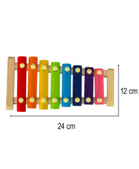 Colorful educational wooden dulcimer