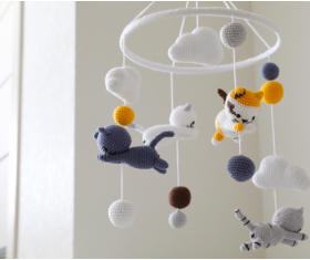 Musical crib mobiles